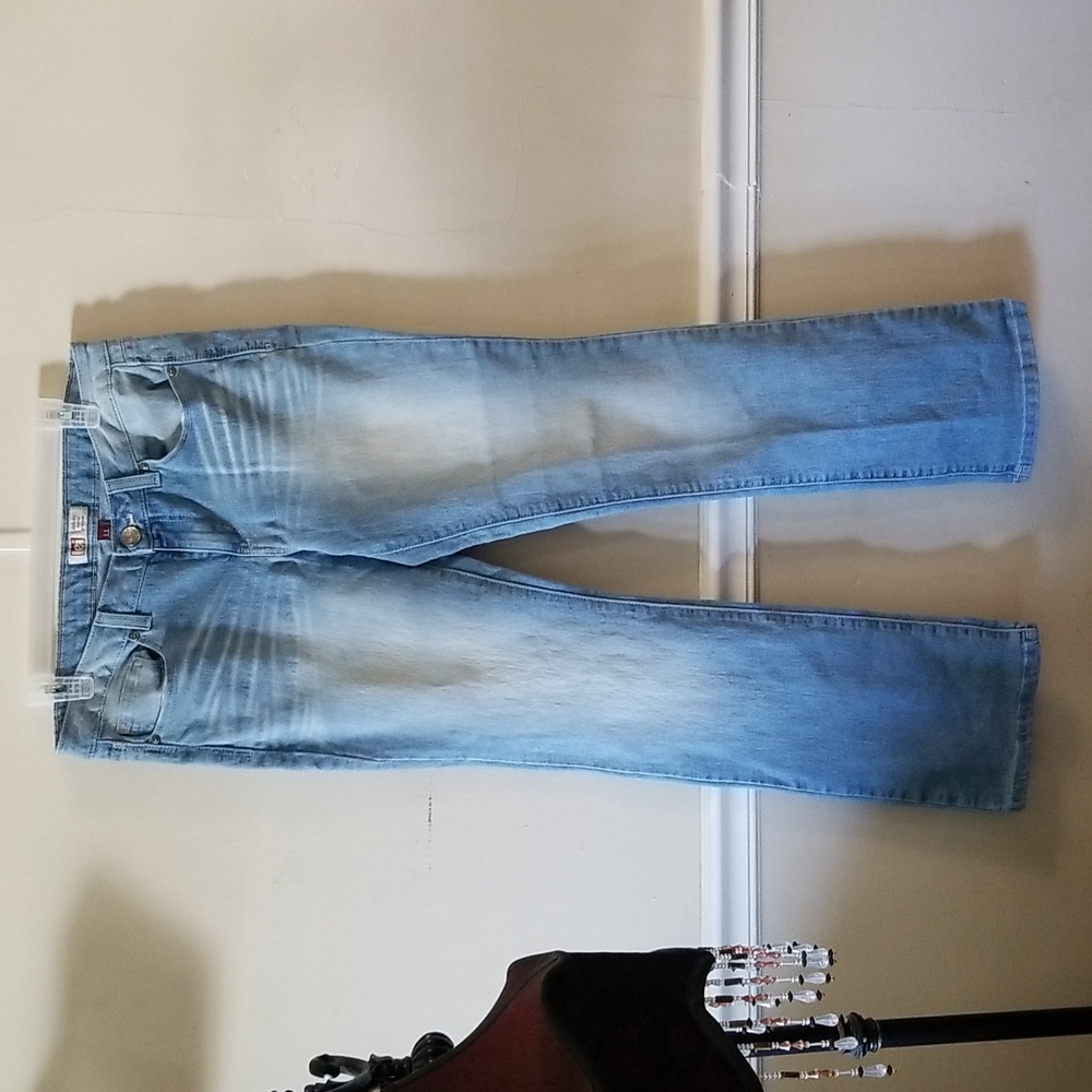 Light Blue Lowrise Slim Boot Size 11